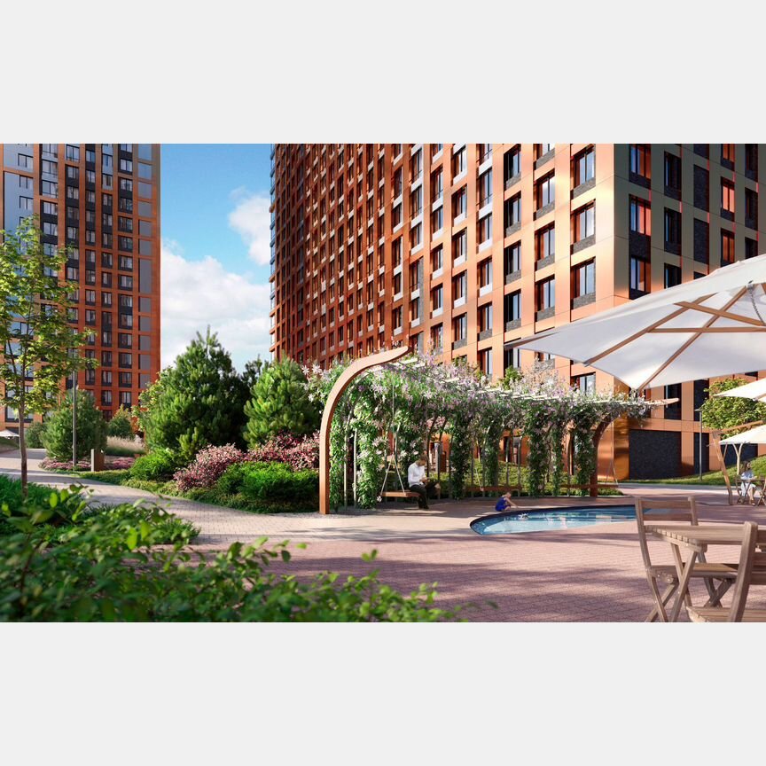 2-к. квартира, 73,2 м², 7/44 эт.