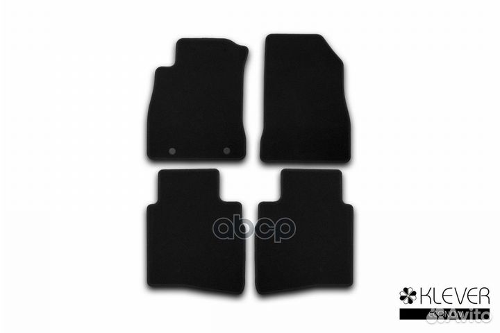 Коврики в салон 4 шт текстиль Econom KVR0136350