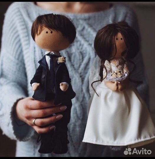 Текстильная портретная кукла на заказ