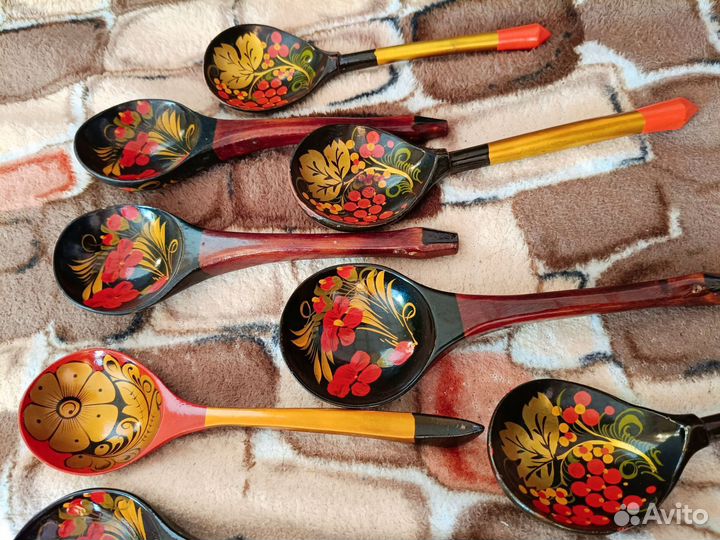 Деревянные ложки хохлома