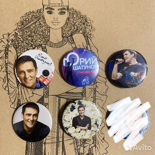 Значки Юра Шатунов и группа Ласковый май