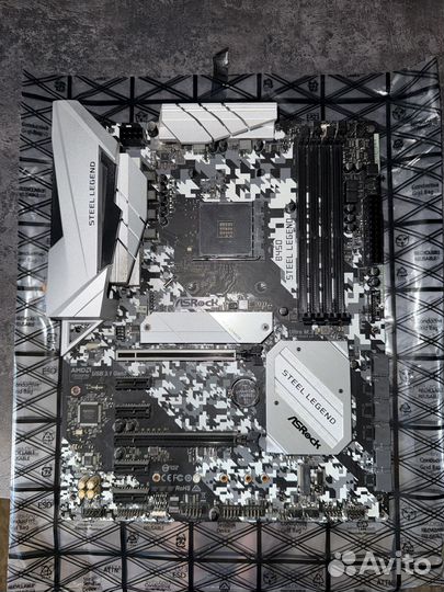 Материнская Плата Asrock b450 Steel Legend