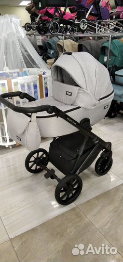 Коляска 2 В 1 riko basic montana 03 серый