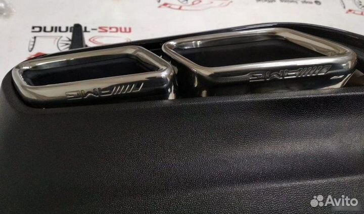 Диффузор black с хром насадками GLE Coupe 63 AMG