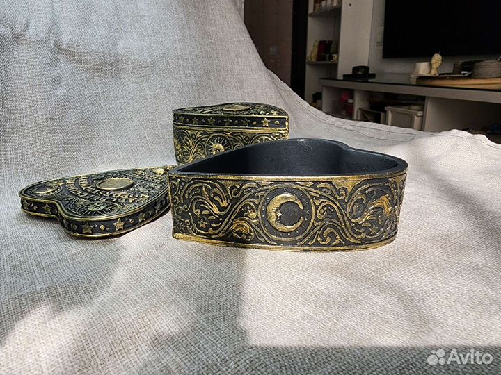 Шкатулка сердце Уиджи, готика, духи, призраки