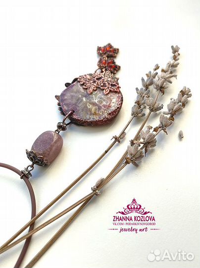 Украшение из меди Ручная работа Коралл