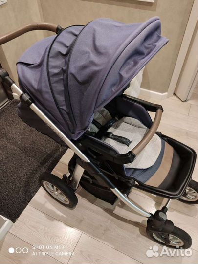 Польская коляска baby design dotty denim 2в1
