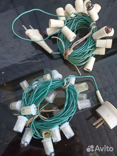 Елочная гирлянда СССР на запчасти
