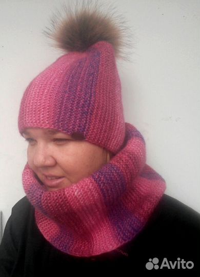 Комплект шапка и снуд