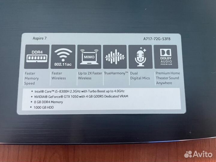 Ноутбук acer aspire 7