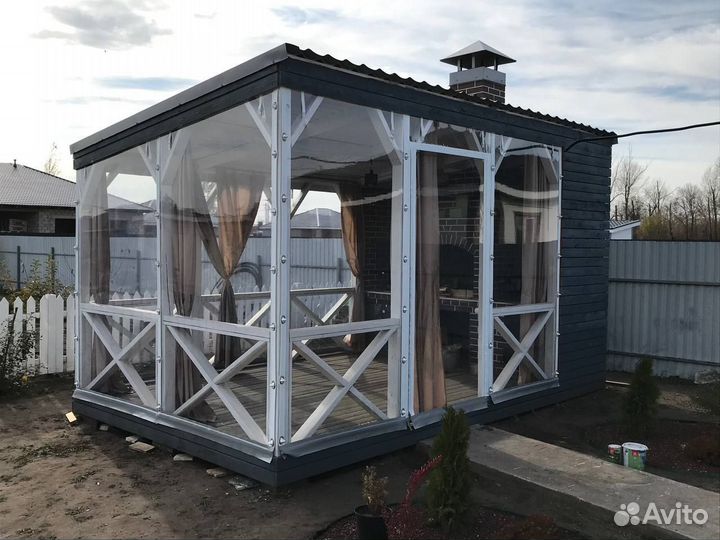 Гибкие(мягкие) окна для беседок