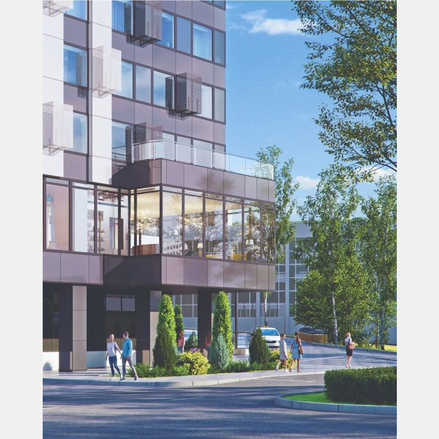 1-к. апартаменты, 44 м², 10/30 эт.