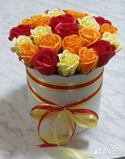 Букеты из мыльных роз в наличии