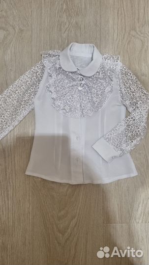 Блузка школьная 122-128 см