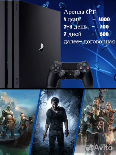 Прокат аренда ps4