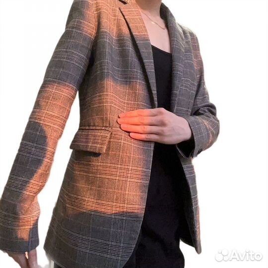 Пиджак женский серый