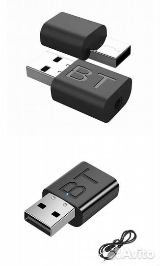Bluetooth адаптер 2в1 приёмник передатчик в авто