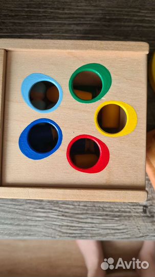 Деревянные развивающие игрушки для малышей