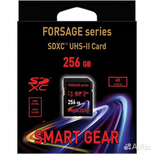 Карта памяти SMART Gear Forsage sdxc UHS-II V60 25