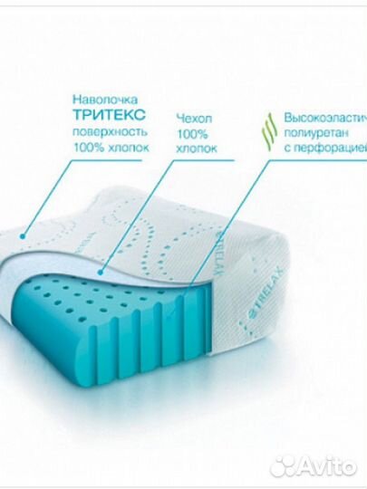 Подушка ортопедическая trelax optima