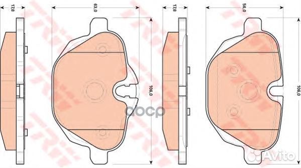 Колодки тормозные BMW 5 F10/F11/X3 F25/Z4 E89 2