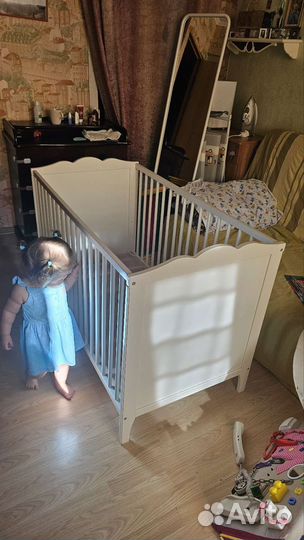 Детская кроватка икея хенсвик