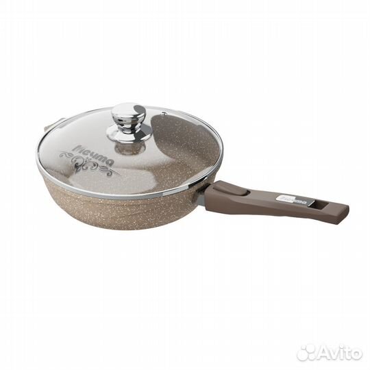 Сковорода Мечта гранит 28 см с крышкой