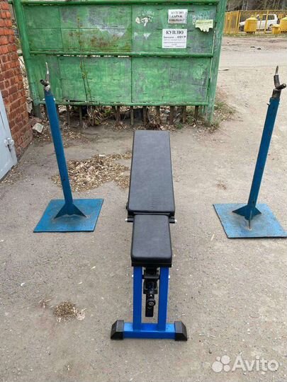 Стойки и скамья для штанги