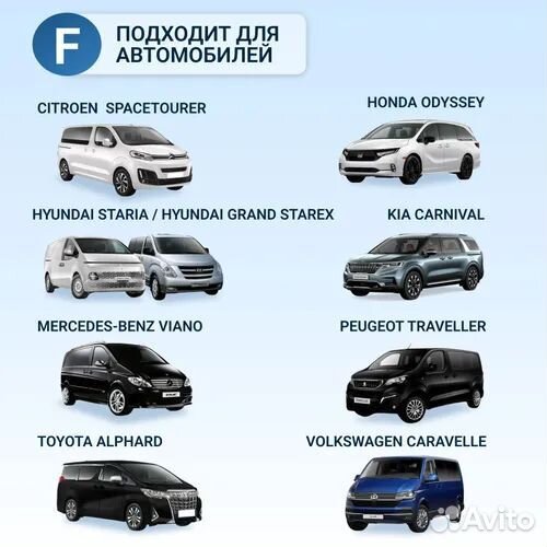 Тент для минивэнов PSV c молнией, размер F