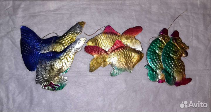 Елочные игрушки СССР картонаж