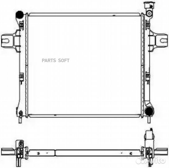 Радиатор охлаждения Джип Гранд Чироки 04