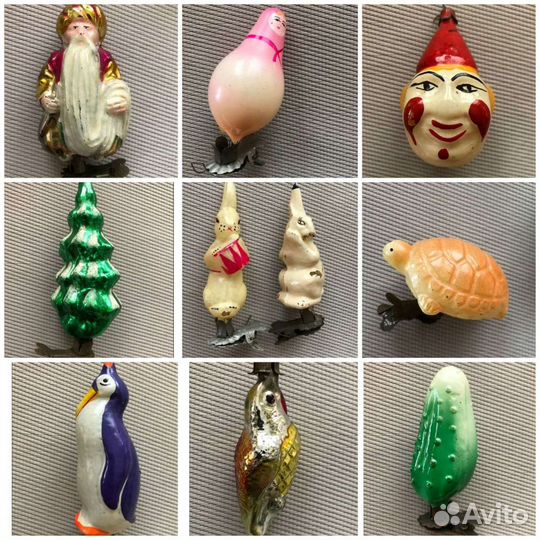 Игрушки елочные СССР