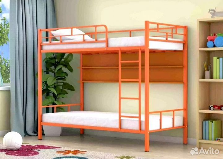 Двухъярусная кровать металлические