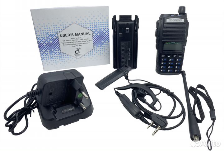 Рация (радиостанция) Baofeng UV-82 черная