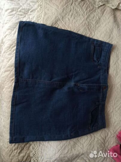 Джинсовая юбка новая размер 50-52