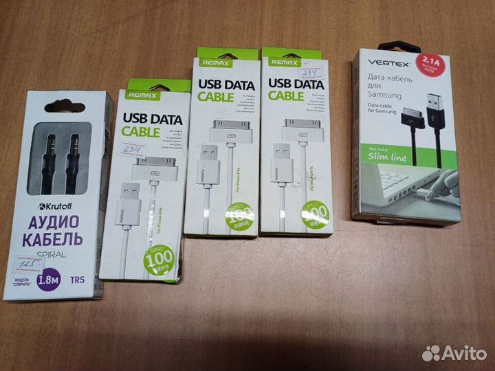 USB дата кабель, аудио кабель в ассортименте