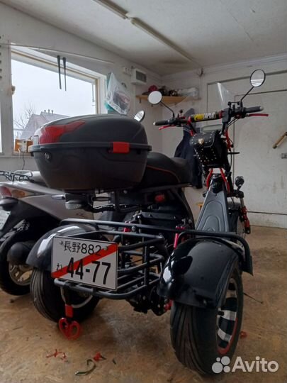 Электроскутер white siberia pro trike 3000w с 2акб