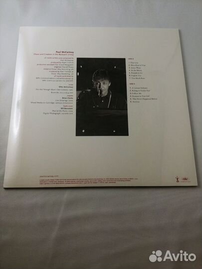 Paul McCartney Chaos And Creation In The Backyard