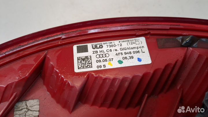 Фонарь (задний) правый Audi A6 (C6), 2007