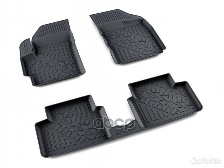 Коврики салона полиуретан черный Chevrolet Spar