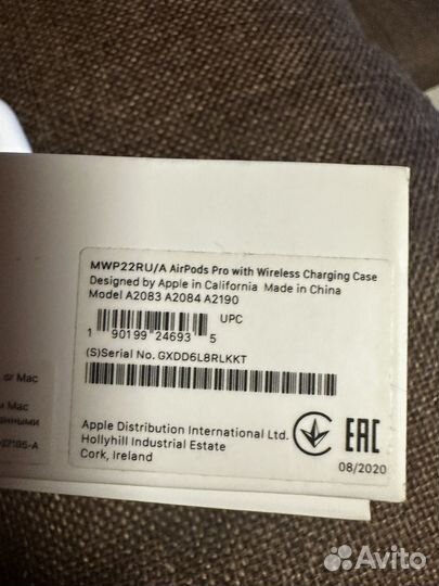 Наушники apple airpods pro