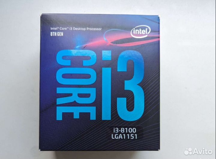 Процессор i3 8100 box