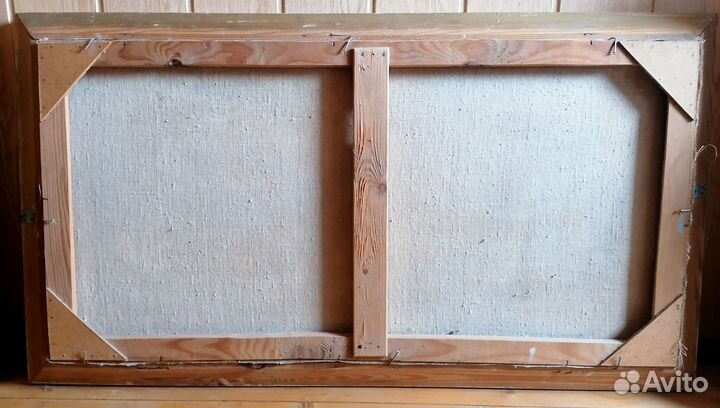 Картина. Зимний хуторок. Владимир Кандыбин 1989г