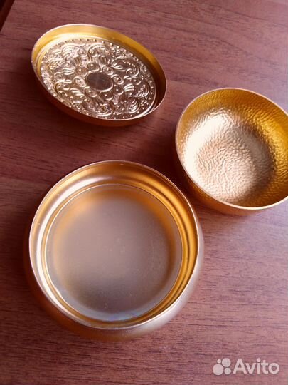 Шкатулка алюминиевая с эмалью СССР