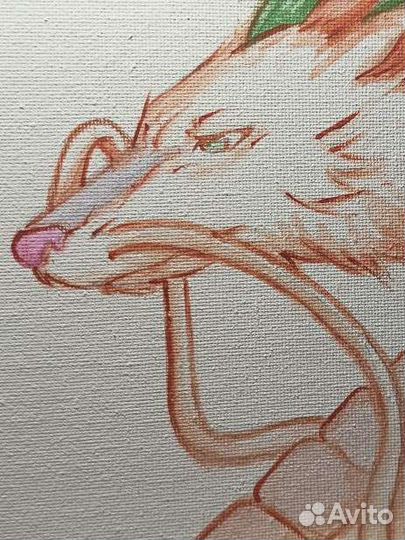 Картина акрилом на холсте