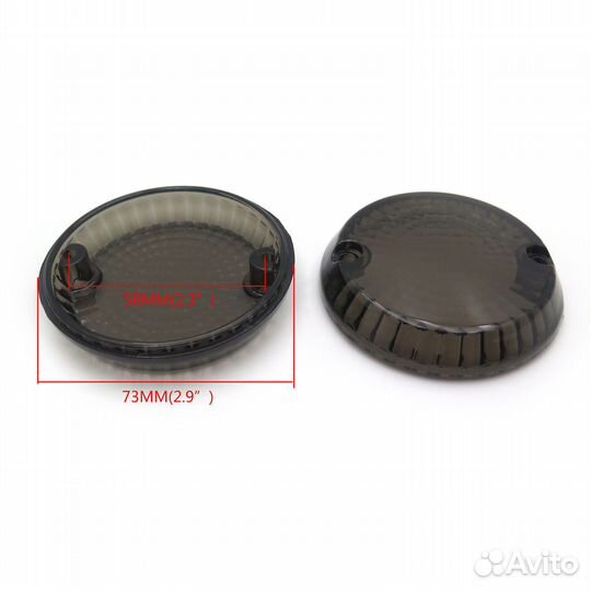 Стекло поворотника Yamaha Kawasaki (Черный )