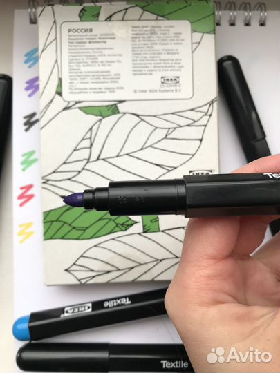 Фломастеры для текстиля loppstarr IKEA