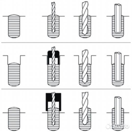 Набор экстракторов для сломанного крепежа