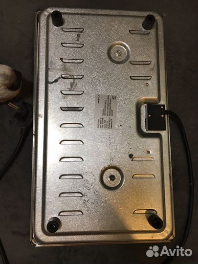 Электроплита двухкомфорочная встраиваемая с ножкой