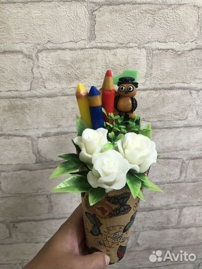 Букет цветов из мыла,арома,розы,подарок,цветы